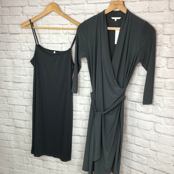 NWT Cassis Grey Crisscross Dress Size Small - Picture 6 of 7